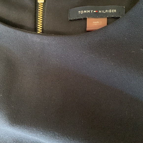 Blue, purple and black asymmetrical Tommy Hilfiger dress - Picture 2 of 4